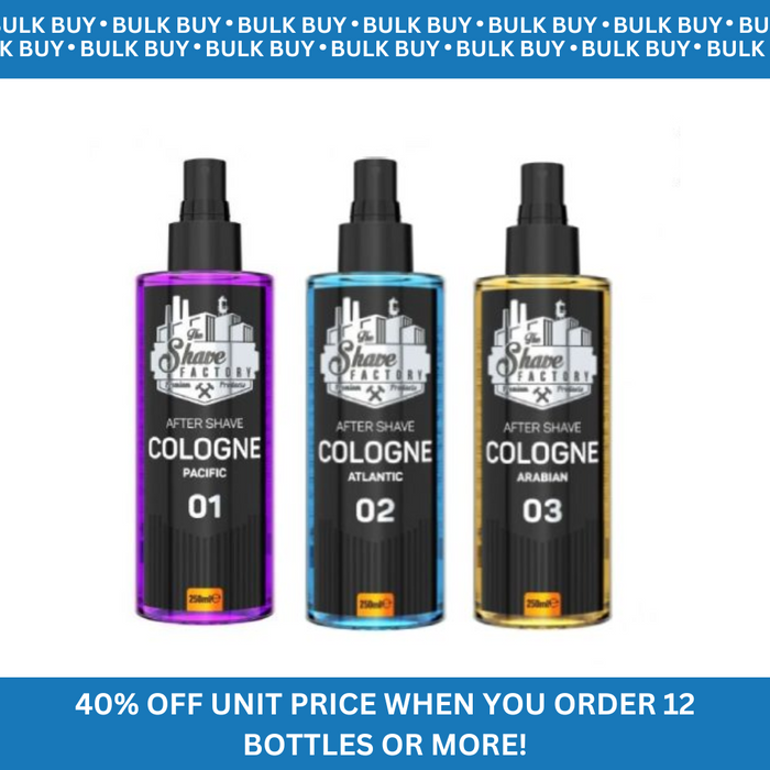 The Shave Factory Cologne 250ml BULK BUY