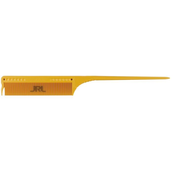 JRL Fine Teeth Tail Comb J101 8.5" - Yellow