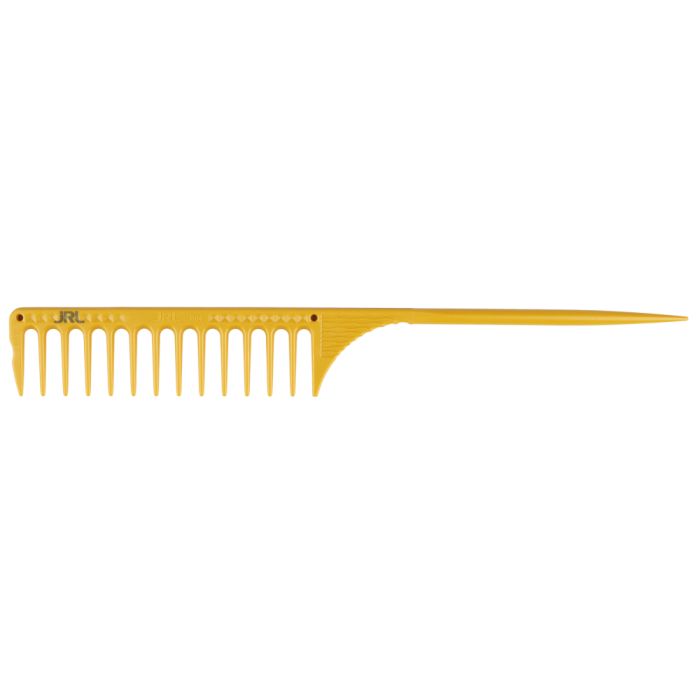 JRL Fine Teeth Tail Comb J104 9.8" - Yellow