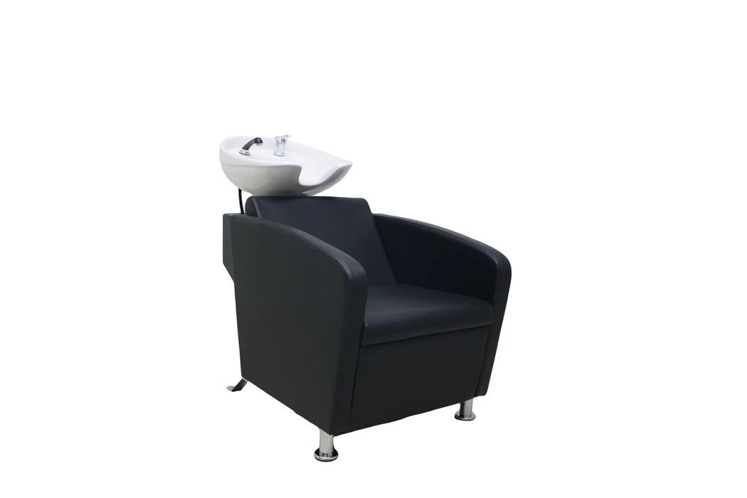 Archie Smart Vinyl Hairdressing / Barber Shop Wash Basin / Station - Black