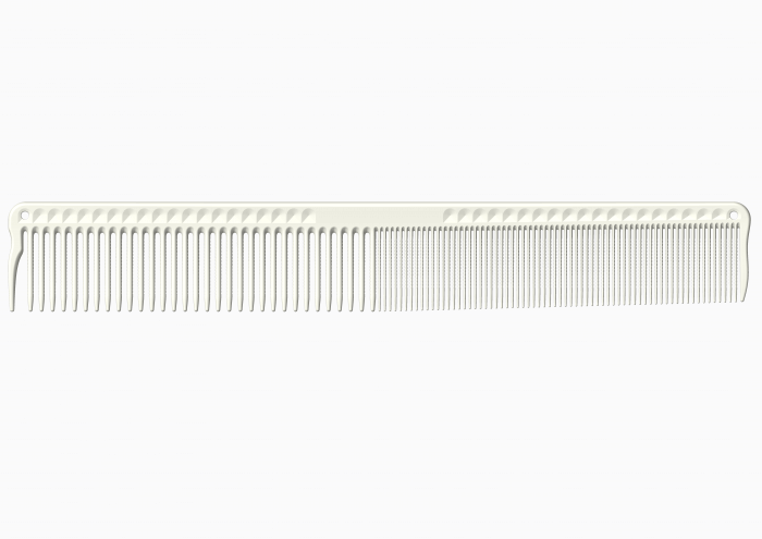 JRL Fine Cutting Comb J304 7.4" White