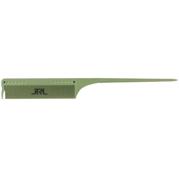JRL Fine Teeth Tail Comb J101 8.5" Light Green