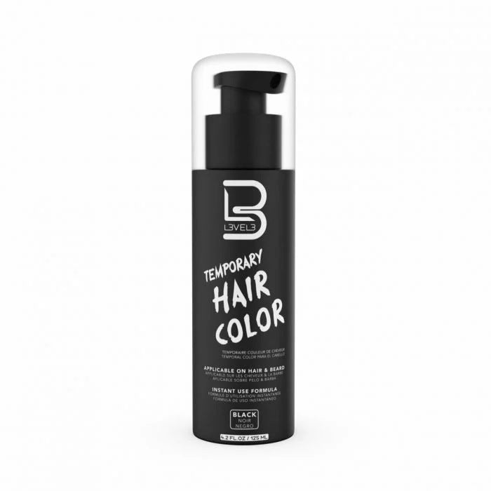 L3VEL3 Hair & Beard Color Black - 125ml