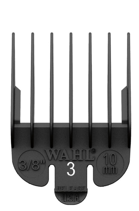 Wahl Clipper Guard Attachment Combs in Black - MCR Barber Supplies