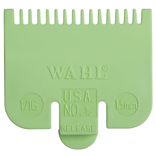 Wahl Clipper Guard Attachment Comb - ½ - 0.5 - 1.5mm (Lime Green) - MCR Barber Supplies