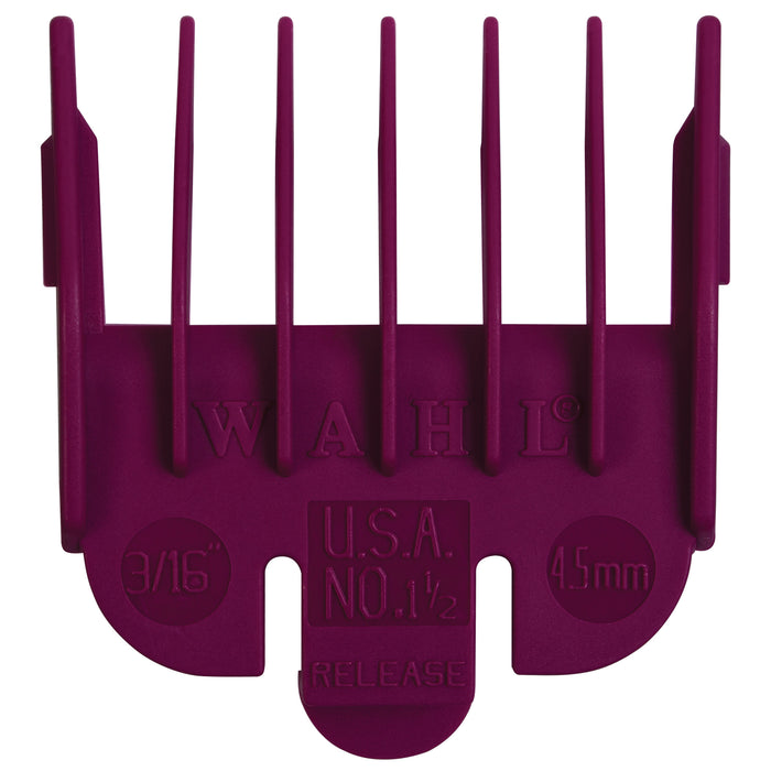 Wahl Clipper Guard Attachment Comb 1½ - 1.5 - 4.5mm (Plum) - MCR Barber Supplies