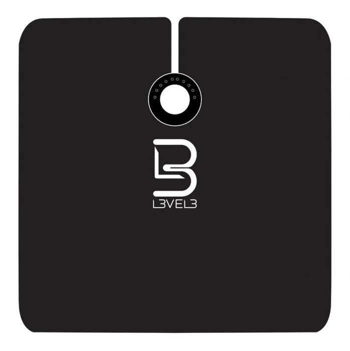 L3VEL3 Professional Rubber Neck Cutting Cape / Gown- Black