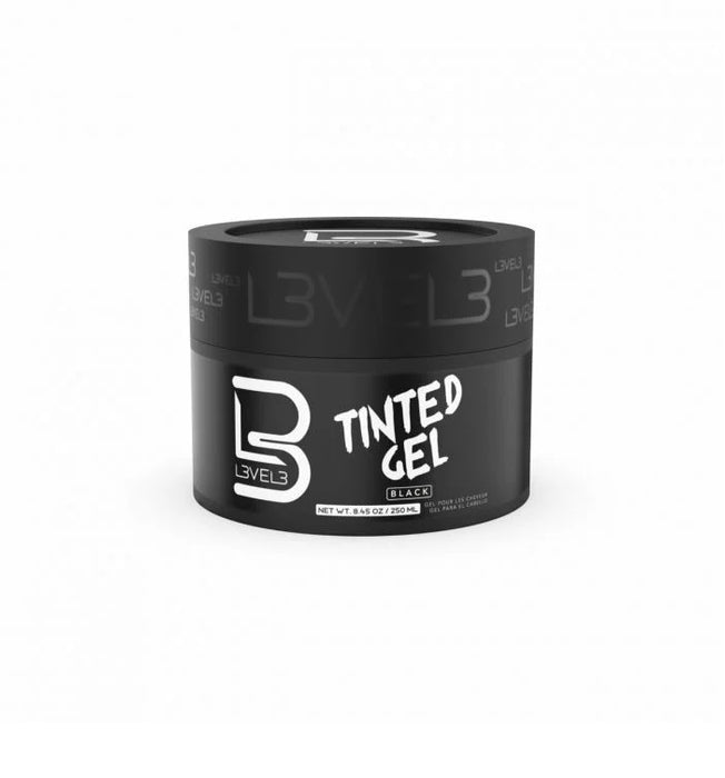 L3VEL3 Tinted Hair Gel - Black 250ml