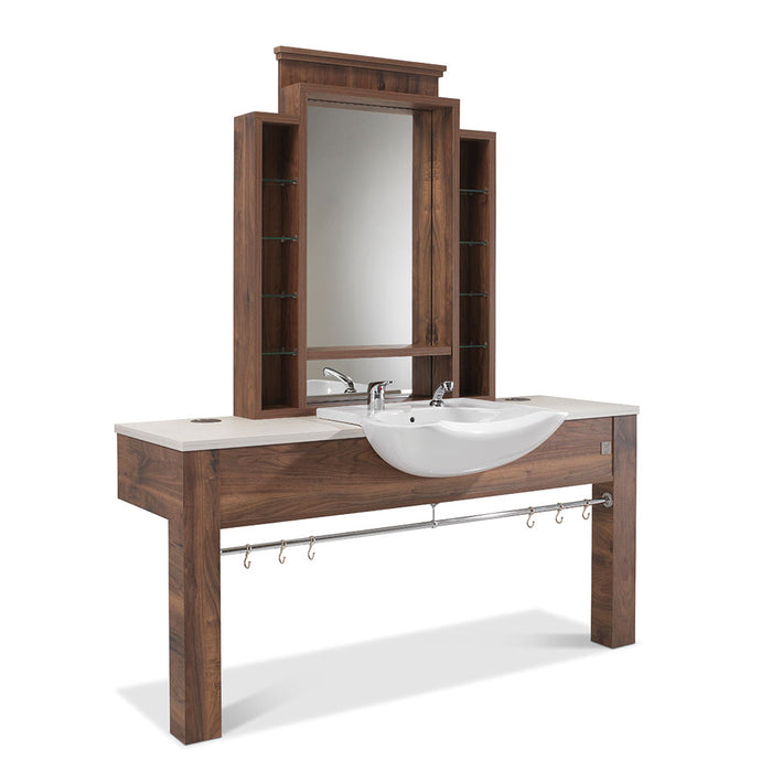 REM Montana Barbers Unit with Front Wash Basin