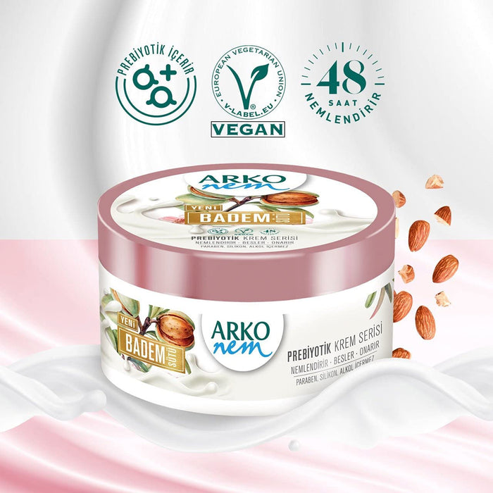 Arko NEM Luxurious Moisturising Cream - Almond Milk Formula 250ml