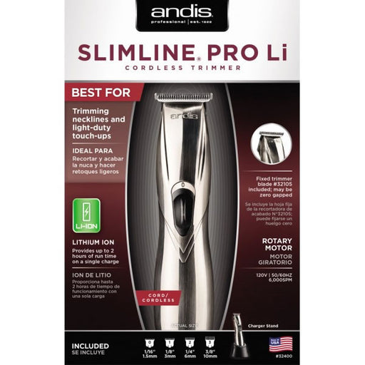Andis Slimline Pro Li (D-8) Cordless Trimmer - MCR Barber Supplies