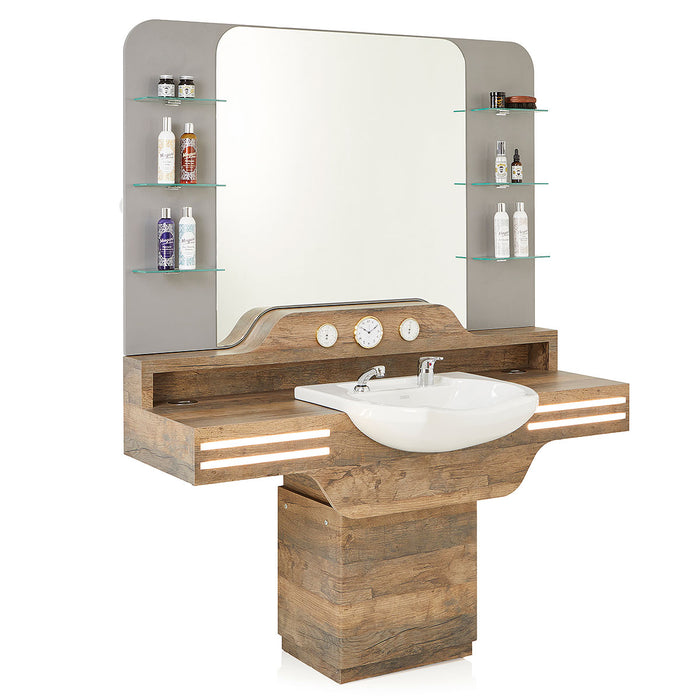 REM Cadillac Unit with Basin & Retail Mirror