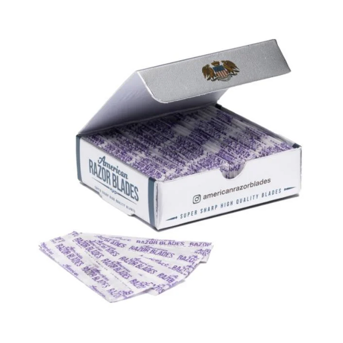 American Razor Blades 100 Single Edge Razor Blades