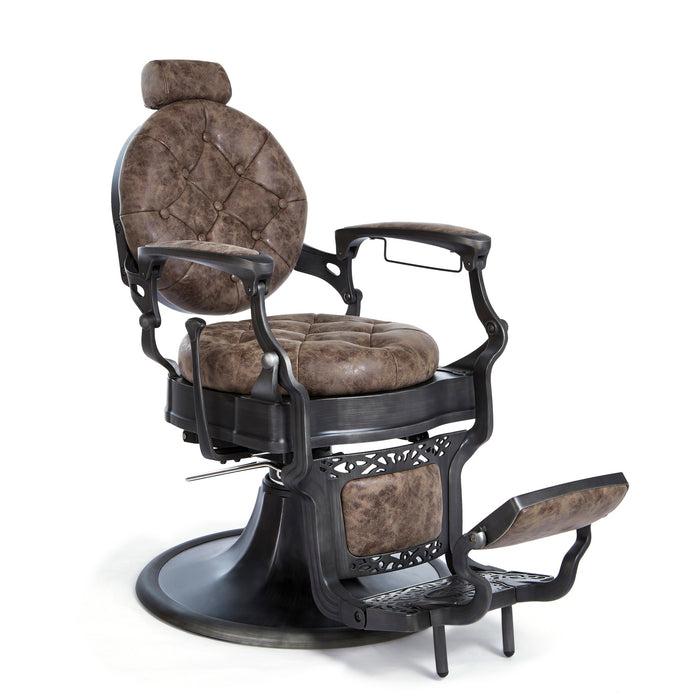 Mirplay Clint Vintage Barber Chair - Brown