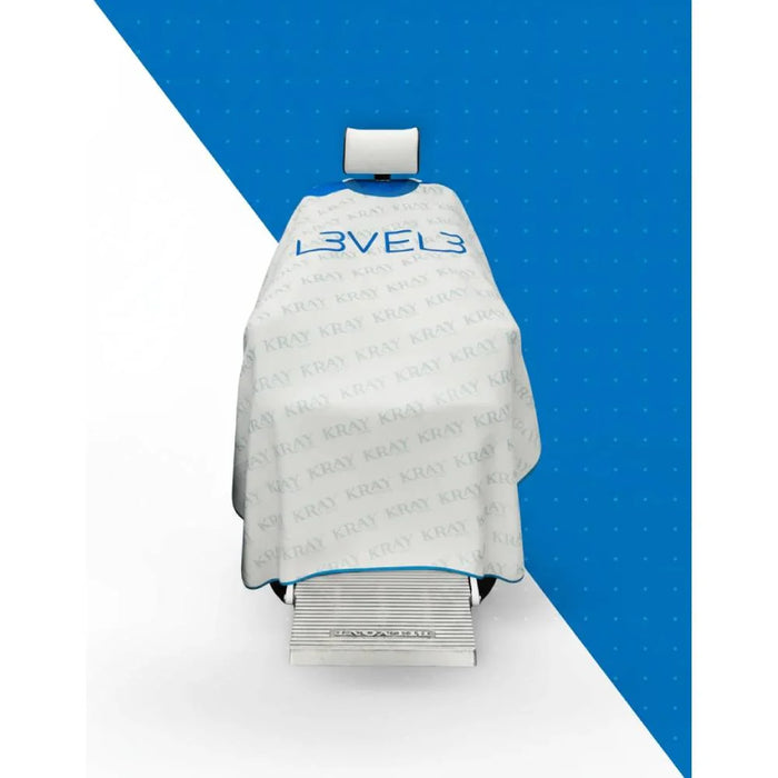 L3VEL3 Cape Rubber Neck White with Blue Drip