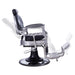 Vanquish Barber Chair - Black with Chrome Frame