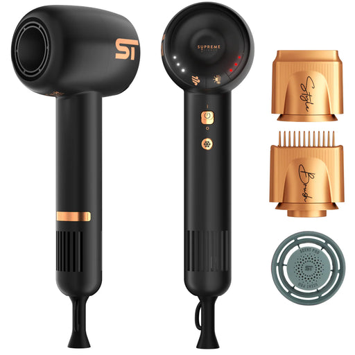 Supreme Trimmer Brushless Motor Hairdryer Black