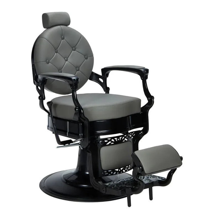 Mirplay Check Barber Chair Grey and Black