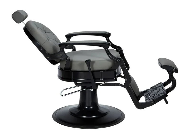 Mirplay Check Barber Chair Grey and Black