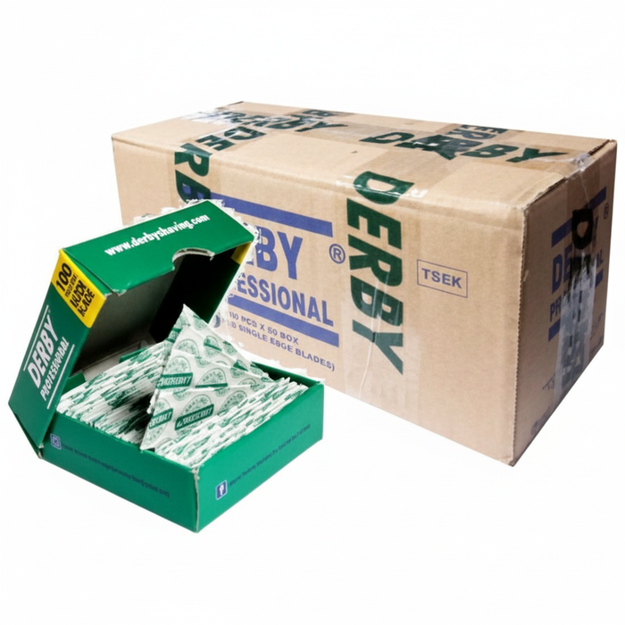 Derby Single Edge Razor Blades Full Box (50 Packs)