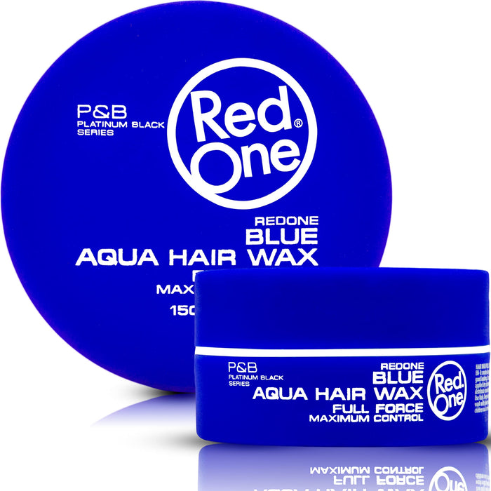 Red One Aqua Styling Wax Blue 150ml (48 Tubs Full Box)