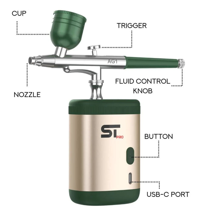 Supreme Trimmer Airbrush Gun Kit Sand