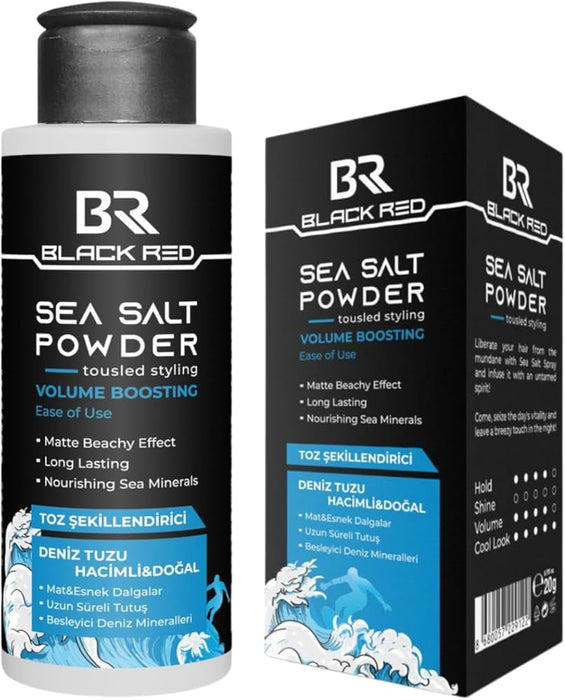 Black Red Sea Salt Hair Styling Powder 20g
