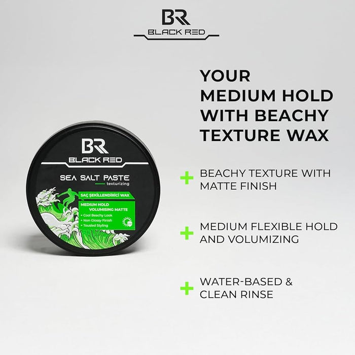Black Red Sea Salt Hair Styling Paste 120ml