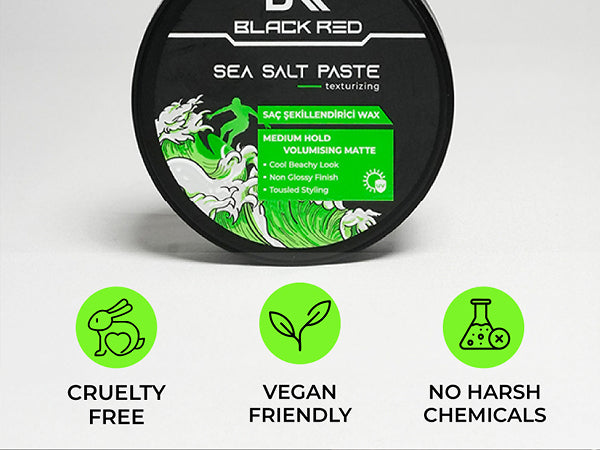 Black Red Sea Salt Hair Styling Paste 120ml