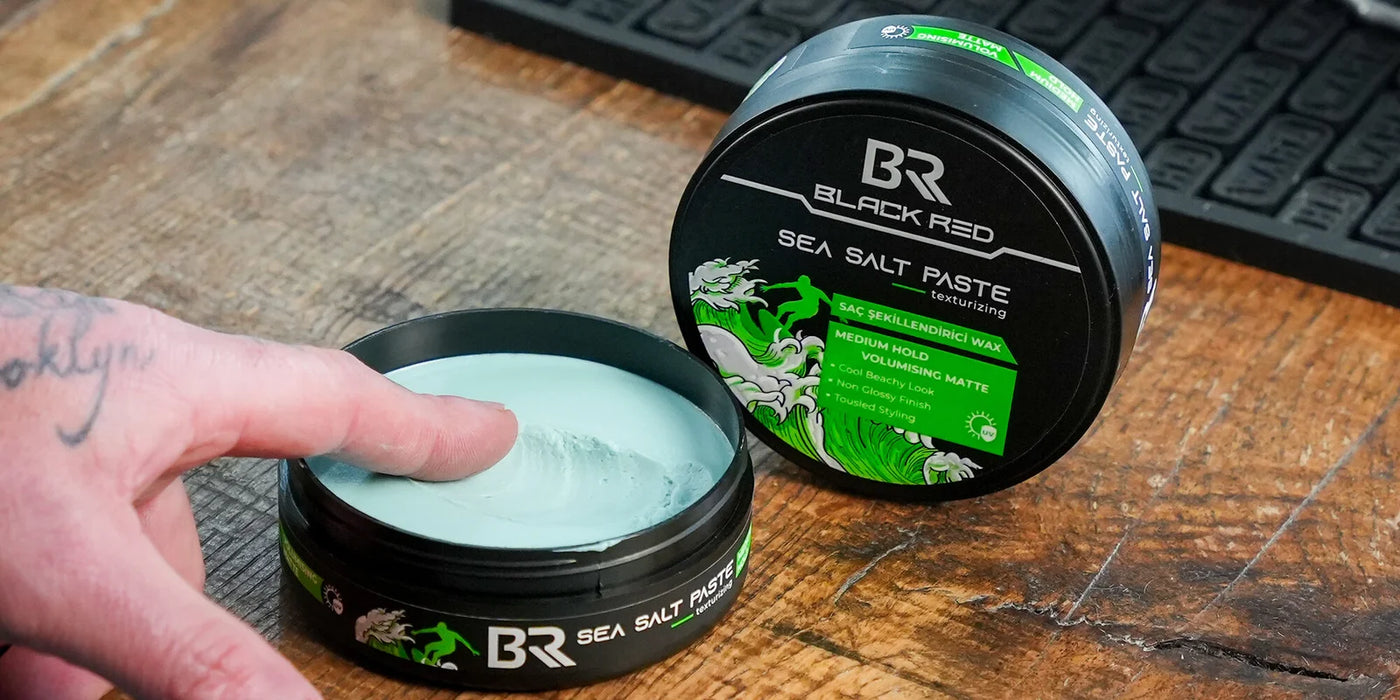 Black Red Sea Salt Hair Styling Paste 120ml