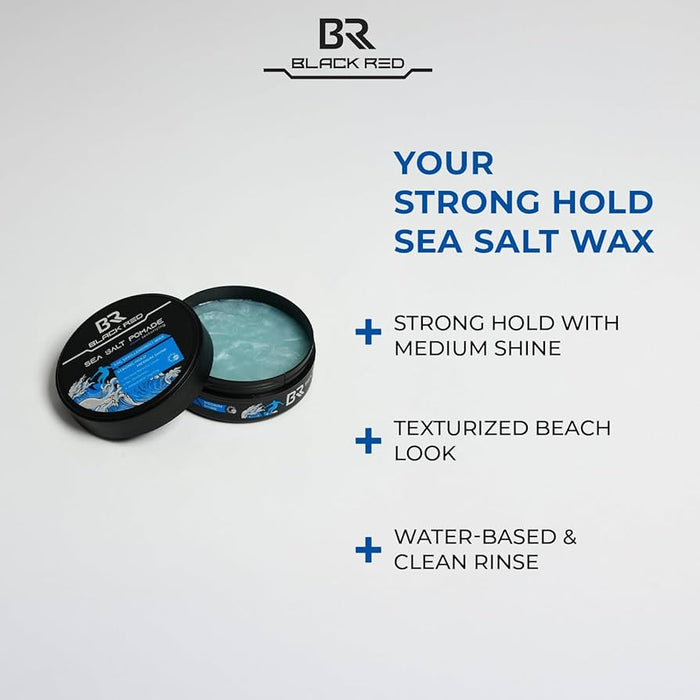 Black Red Sea Salt Hair Styling Pomade 120ml