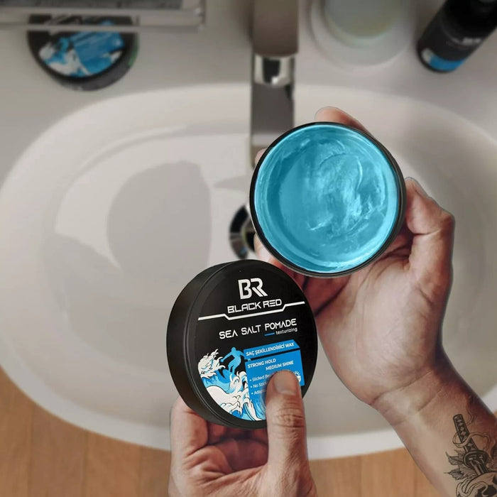 Black Red Sea Salt Hair Styling Pomade 120ml