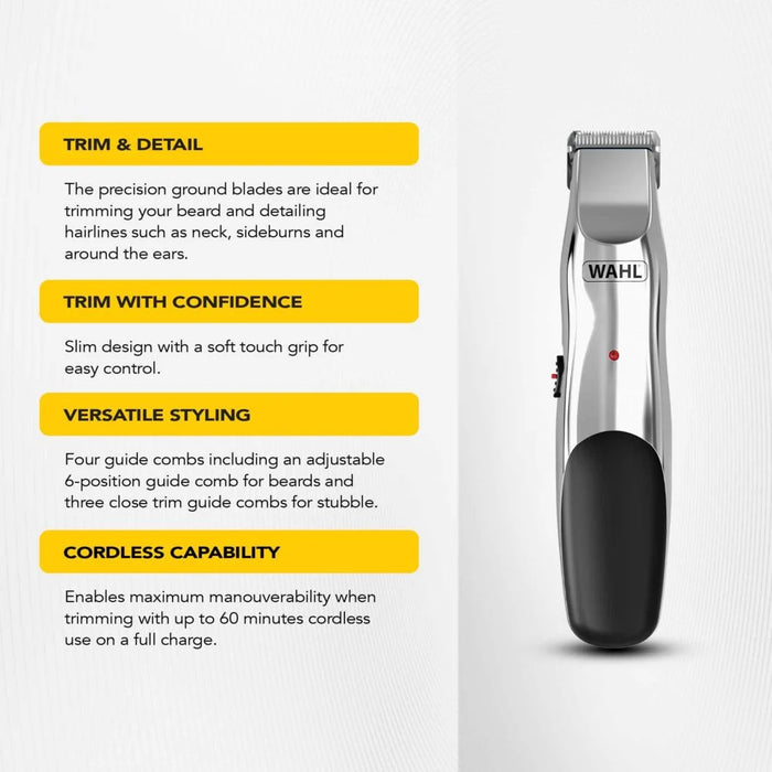 Wahl Groomsman Rechargeable Stubble & Beard Trimmer