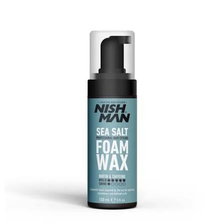 Nishman Sea Salt Foam Wax 150ml - MCR Barber Supplies