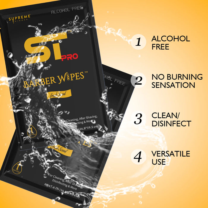 Supreme Trimmer Wipes 50 Packs - MCR Barber Supplies