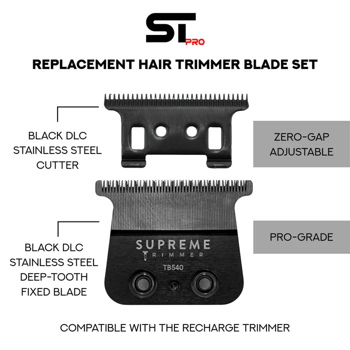 Supreme Trimmer Recharge Trimmer Blade - Deep Tooth - MCR Barber Supplies