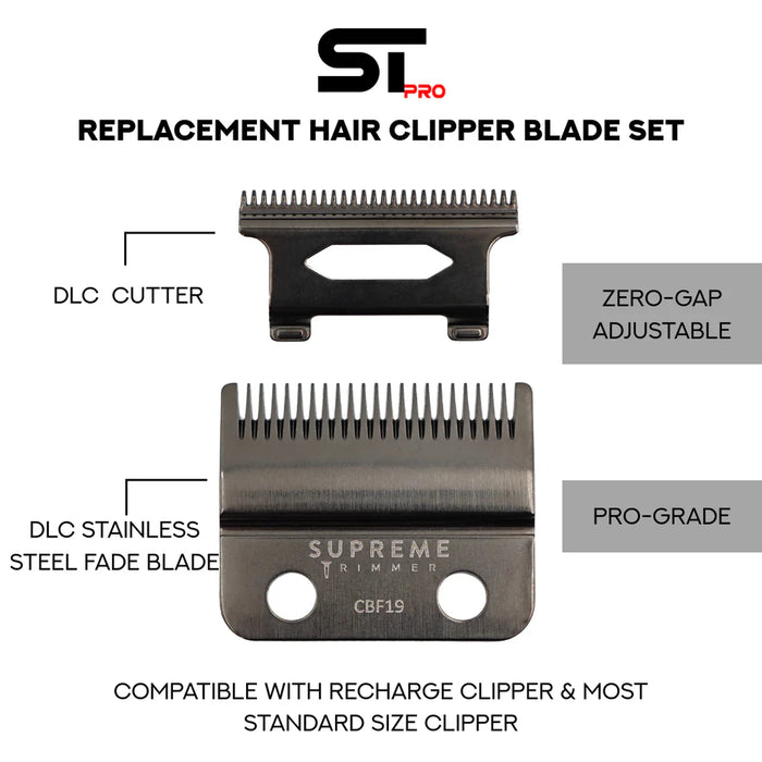 Supreme Trimmer Recharge Fade Blade - MCR Barber Supplies