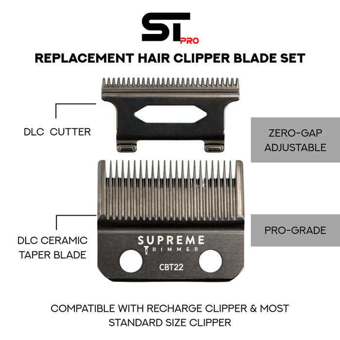 Supreme Trimmer Recharge Taper Blade - MCR Barber Supplies