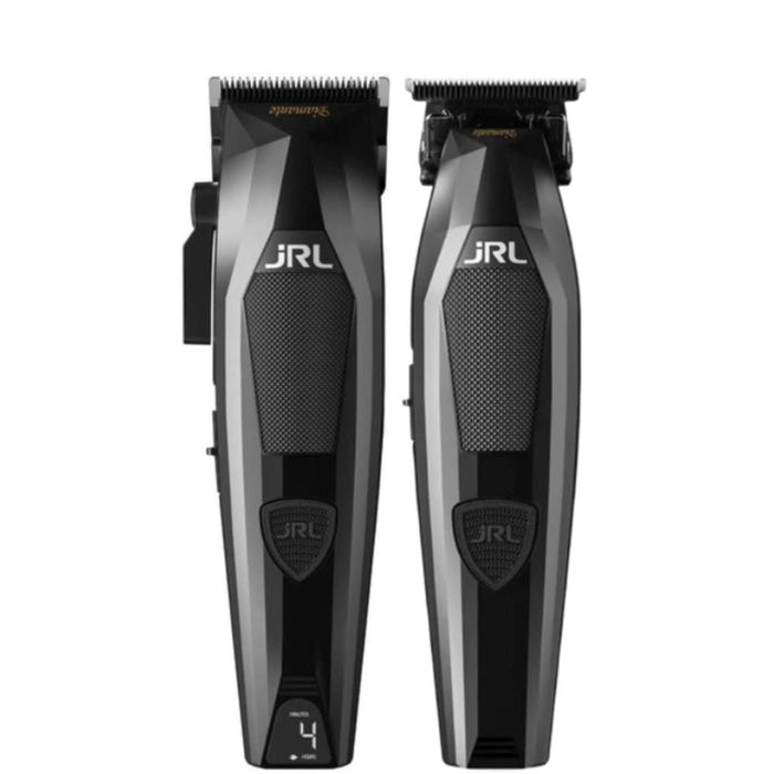 JRL Diamanté Clipper & Trimmer Kit Black - MCR Barber Supplies