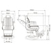 Kingston Barber Chair - Grey 