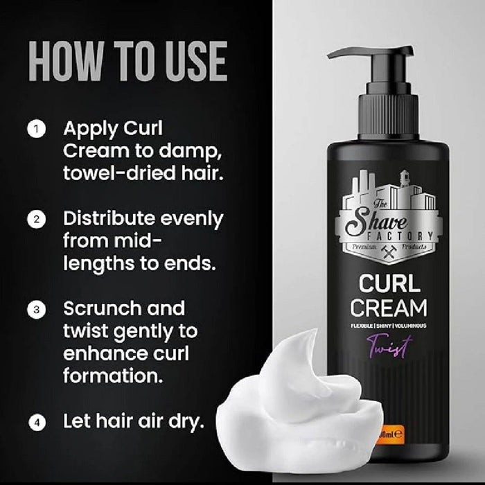 The Shave Factory Curl Cream  Twist 200ml