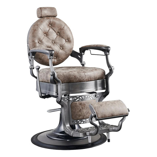 Kaiser Barber Chair - Brushed Frame Antique edition - Vintage Brown