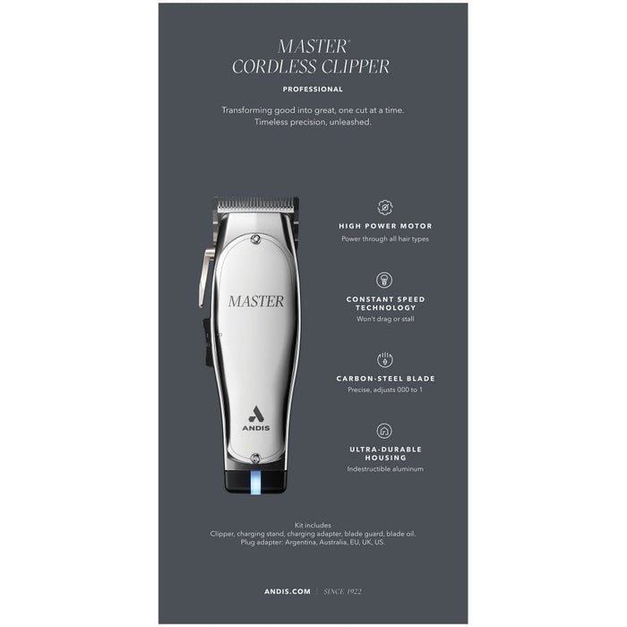 Andis Masters Cordless Lithium Ion Clipper