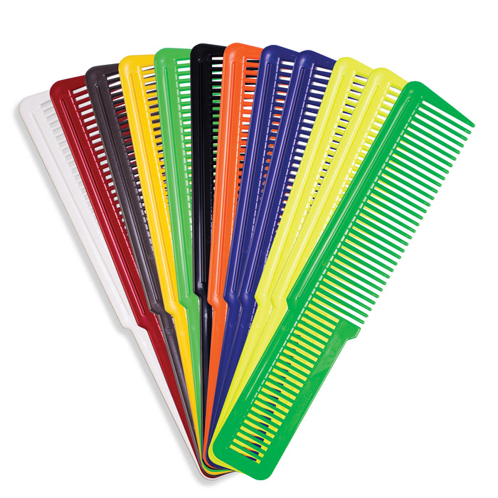 Wahl 12 Pack Flat Top Coloured Clipper Combs