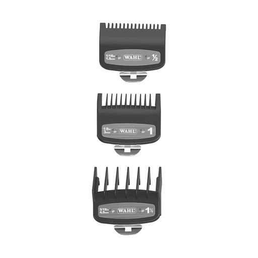 Wahl Premium Guards 3 Pack - Size: ½ , 1 & 1½ - MCR Barber Supplies
