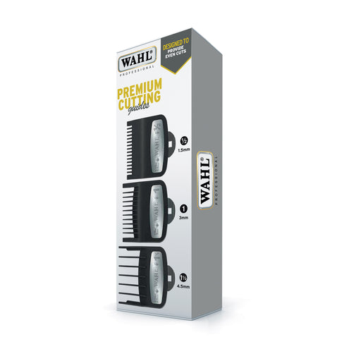 Wahl Premium Guards 3 Pack - Size: ½ , 1 & 1½ - MCR Barber Supplies