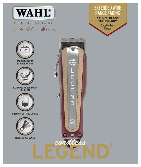 Wahl Cordless Legend Clipper - MCR Barber Supplies
