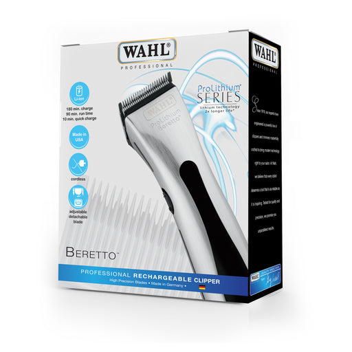 Wahl Beretto Rechargeable Cordless Clipper - MCR Barber Supplies
