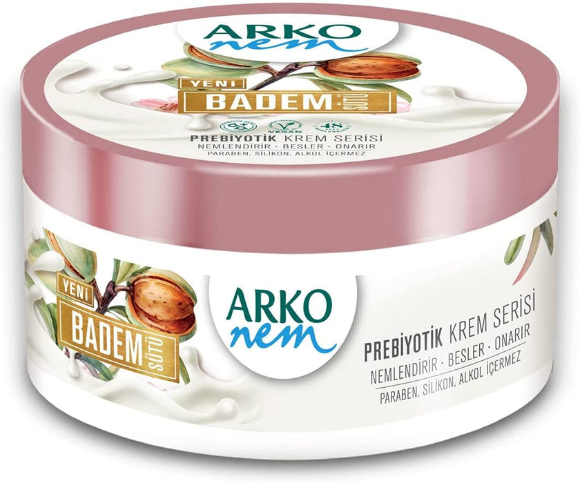 Arko NEM Luxurious Moisturising Cream - Almond Milk Formula 250ml