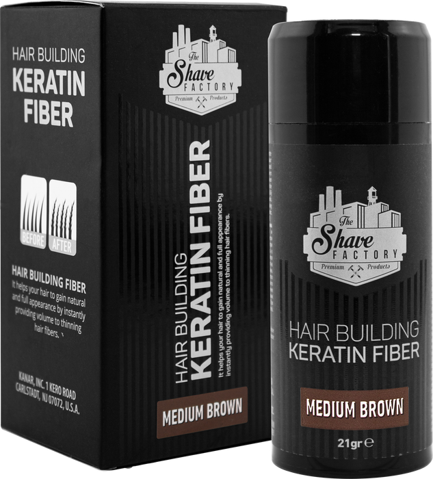 The Shave Factory Hair Building Keratin Fibre 21g - MCR Barber Supplies